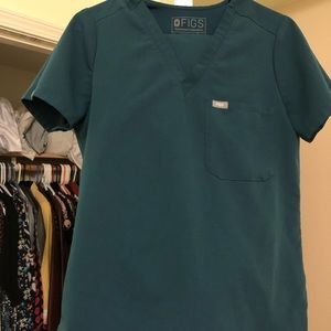 Figs scrub set carribean blue